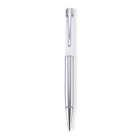Clear Quartz Pen in Stainless Steel 690.00 ctw