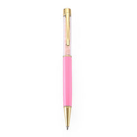 Rose Quartz Pen in Stainless Steel 690.00 ctw