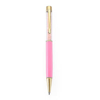 Rose Quartz Pen in Stainless Steel 690.00 ctw