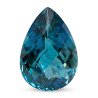 Checkerboard AAAA London Blue Topaz (Pear Free Size) 35.00 ctw