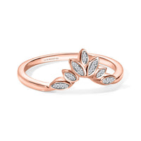 Luxuriant Lab Grown Diamond (G-H, SI) Ring in 18K Vermeil Rose Gold Over Sterling Silver (Size 10.0) 0.06 ctw
