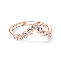 Luxuriant Lab Grown Diamond (G-H, SI) Ring in 18K Vermeil Rose Gold Over Sterling Silver (Size 10.0) 0.33 ctw