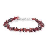 Aquamarine 40.35 ctw Beaded Chips Bracelet in Sterling Silver (7.-8.5In)
