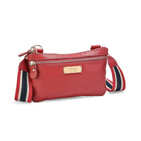 New Age Black 100% Genuine Leather Crossbody Bag with RFID Card Holder