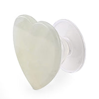 Green Jade Heart Phone Holder (50x50mm) 150.00 ctw