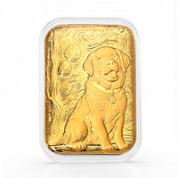 24K Gold Labrador Retriever Emboss Sheet (31x45.5mm) 10mg