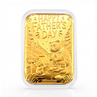 24K Gold Happy Father's Day Embossed Sheet (31x45.5mm) 10mg