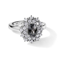 D'Joy Premium Platinum Spinel, Moissanite Ring in Rhodium Over Sterling Silver (Size 10.0) 1.50 ctw