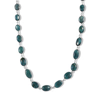 Rhapsody 950 Platinum  AAAA  Indicolite  Necklace (Size - 18) ,  Platinum Wt. 4 g 35.00 ctw.