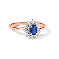 D'Joy Premium Pink Morganite and Moissanite Ring in 18K Vermeil Rose Gold Over Sterling Silver (Size 10) 1.15 ctw