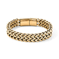 Byzantine Weave Bracelet in Stainless Steel (7.50 In)
