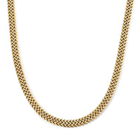 Byzantine Weave Necklace in ION Plated YG Stainless Steel 20 Inches