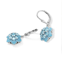 D'Joy Premium Betroka Blue Apatite Earrings in Rhodium Over Sterling Silver 2.00 ctw