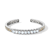EverTrue Rainbow Moonstone Celestial Glow Cuff Bracelet in 18K YG Plated and Platinum Bond (6.50 In) 4.00 ctw