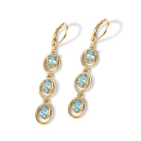 EverTrue Betroka Blue Apatite Earrings in 18K YG Plated 3.10 ctw
