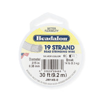 GCS 19 Strand Silver Clear Beadalon