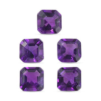 AA African Amethyst Set of 5 (Oct 4x4 mm) 1.37 ctw