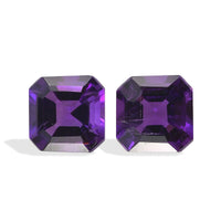 AA African Amethyst Set of 2 (Oct 6x6 mm) 1.74 ctw