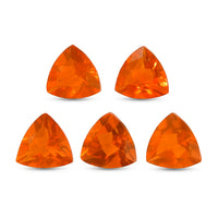 AA Fire Opal Set of 5 (Trl 4 mm) 0.71 ctw