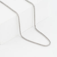 Italian Sterling Silver Franco Chain Necklace (20 Inches) (9.70 g)
