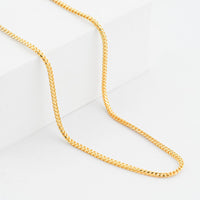 Italian 14K YG Over Sterling Silver Franco Chain Necklace (20 Inches) (9.80 g)