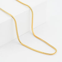 Italian 14K YG Over Sterling Silver Franco Chain Necklace (20 Inches) (9.80 g)