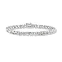 Ankur Treasure Chest Luxuriant Lab Grown Diamond (SI) Bracelet in Sterling Silver (6.50 In) 4.40 ctw