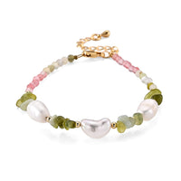 Multi Gemstone 24.00 ctw Bracelet in Goldtone and ION Plated YG Stainless Steel (7.00-8.50In)