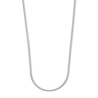 Sterling Silver Diamond-cut Palm Chain Necklace (20 Inches) (Ships in 12-15 Days) (12.0 g)
