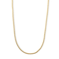 14K YG Over Sterling Silver Diamond-cut Palm Chain Necklace (20 Inches) (Ships in 12-15 Days) (12.0 g)