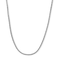 Sterling Silver Diamond-cut Palm Chain Necklace (24 Inches) (Ships in 12-15 Days) (14.40 g)