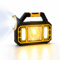 Livmore Yellow 18mAh Powered Solar Flashlight