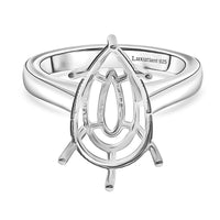 Sterling Silver Solitaire Ring (Size 6.0) (3.20 g)