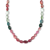 D'Joy Premium Multi-Tourmaline Necklace (18-20 Inches) in 18K Vermeil YG Over Sterling Silver 62.00 ctw