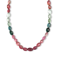 D'Joy Premium Multi-Tourmaline Necklace (18-20 Inches) in 18K Vermeil YG Over Sterling Silver 62.00 ctw