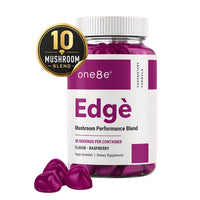 One8e Edge Mushroom Performance Blend-Raspberry (30 Gummies) Made in US