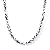 Terahertz 300.00 ctw Beaded Necklace in Stainless Steel (20 In)