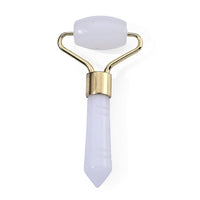 Rose Quartz Massage Roller Stick in Rosetone 125.00 ctw