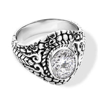 D'Joy Bali Legacy Moissanite (Ovl 10x8mm) Ring in Sterling Silver (Size 10.0) 2.80 ctw