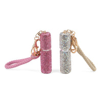 Pink and Beige Set of 2pcs 5ml Perfume Spray Bottle Keychain