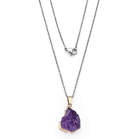 Africna Amethyst Pendant in Goldtone with ION Plated YG Stainless Steel Necklace (20 Inches) 50.00 ctw
