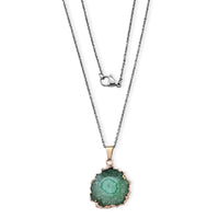Red Agate Pendant in Goldtone with ION Plated YG Stainless Steel Necklace (20 Inches) 30.00 ctw