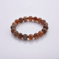 Super Blackgold Quartz Beaded Stretch Bracelet 150.00 ctw