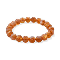 Brazilian Citrine 150.00 ctw Beaded Bracelet (6.5-7In)