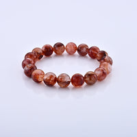 Multi Hematoid Quartz Beaded Stretch Bracelet 150.00 ctw