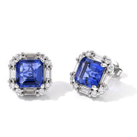 EverTrue Color Change Fluorite, Moissanite Earrings in Platinum Bond 7.20 ctw