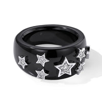 D''Joy Lab Grown Diamond G-H SI and Black Jade 33.25 ctw Ring in Rhodium Over Sterling Silver (Size 10.0)