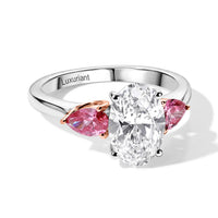 IGI Certified 10K White and Rose Gold Luxuriant Lab Grown Diamond (E-F, VS) and Lab Grown Pink Diamond (IR) Ring (Size 10.0) 2.50 ctw