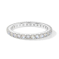 White Moonstone 0.60 ctw Ring in Sterling Silver (Size 8.0)