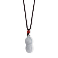 Natural Jade and Red Agate Necklace (Adjustable) 25.60 ctw